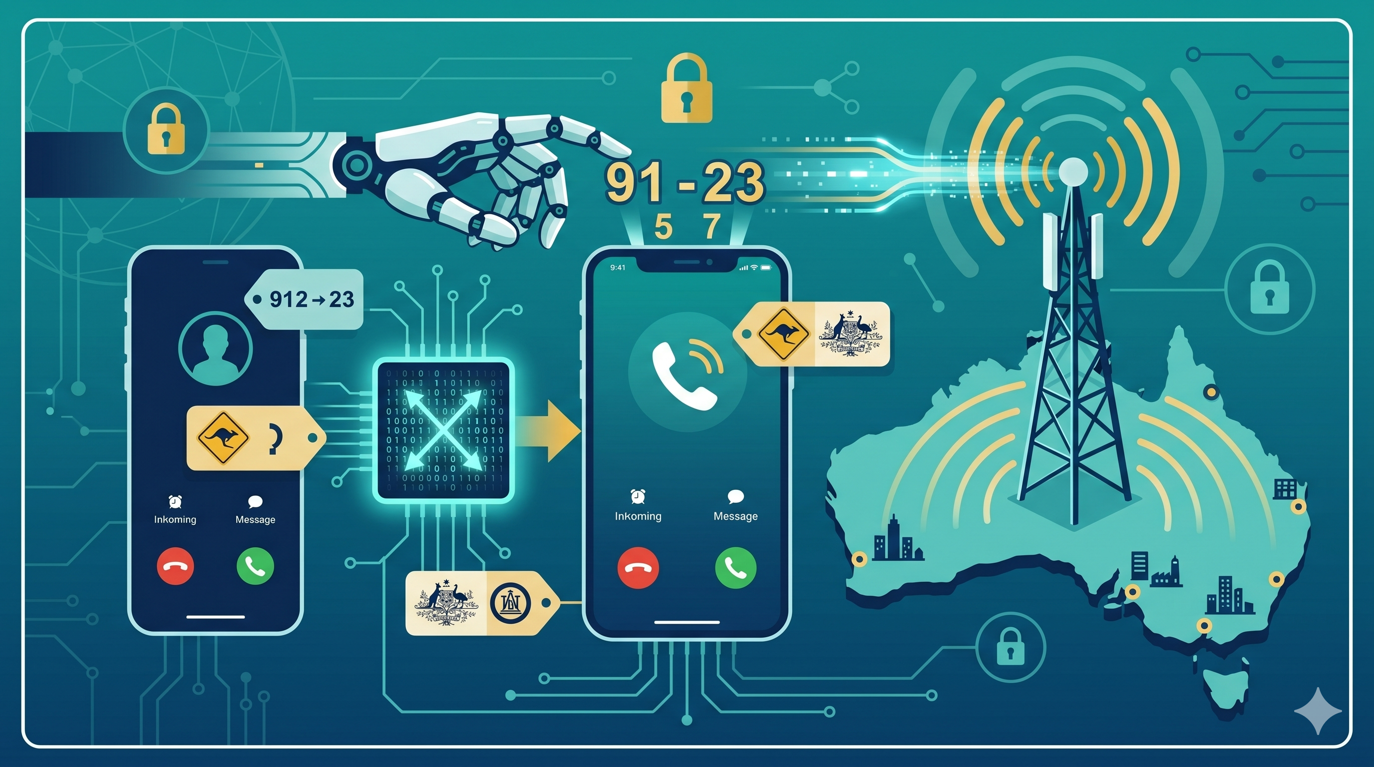 Smartphone showing a familiar caller ID with a warning that caller ID can be spoofed.