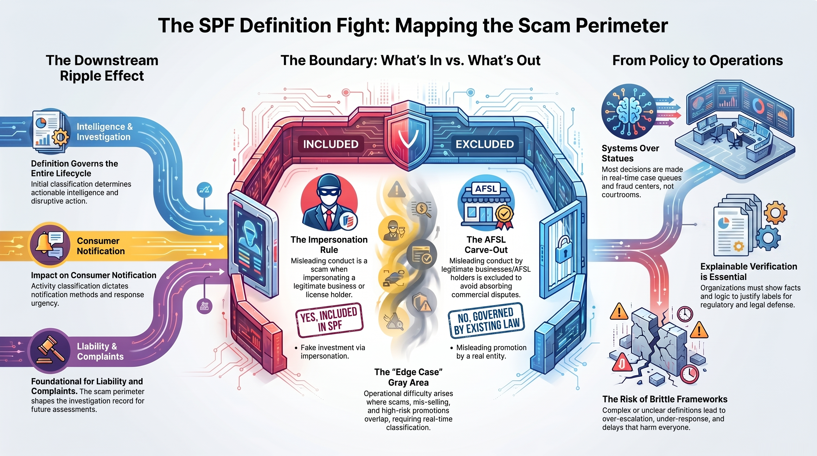 The practical power of SPF will depend heavily on where the scam perimeter is drawn and how edge cases are handled.