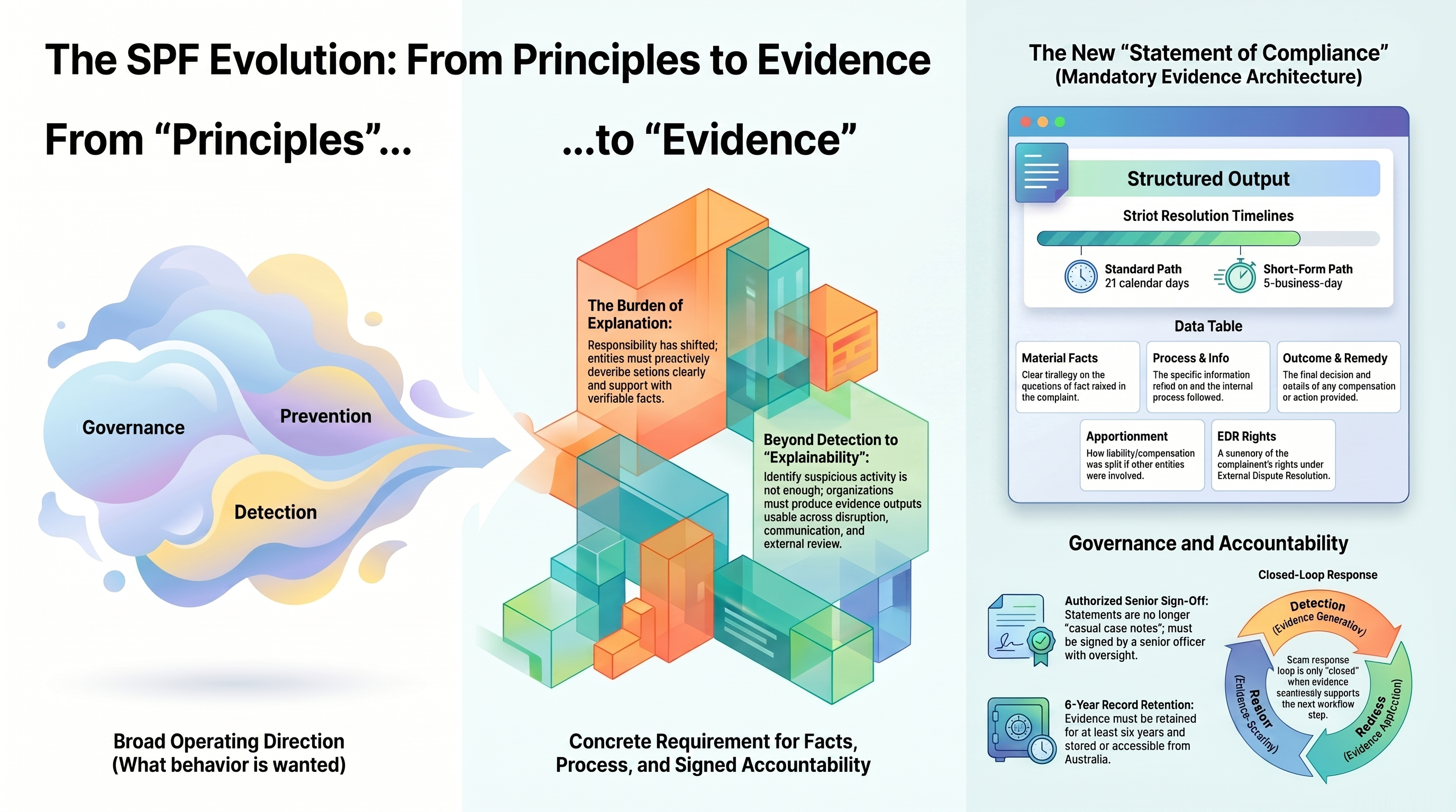 Under SPF, scam response is increasingly judged not only by action, but by whether action can be explained, evidenced and reconstructed later.